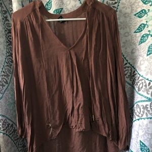 Tan Forever 21 Blouse!